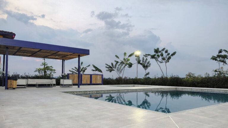 Vista Exterior, Piscina Hotel El Garitero, Quindío, Colombia
